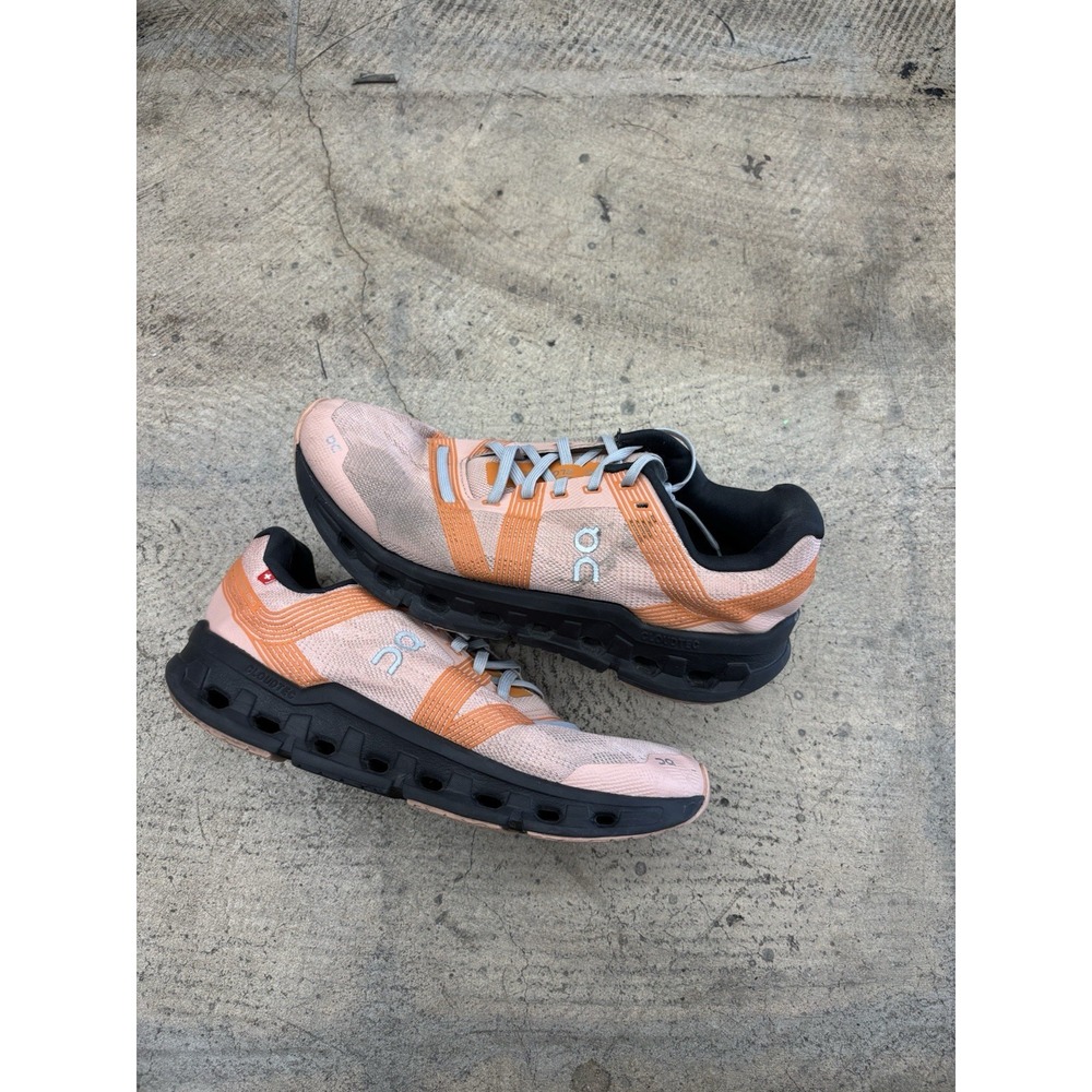 ON CloudGo Womens Size 9 Comfy Running Shoes Sneaker Rose Orange Magnet Black‎